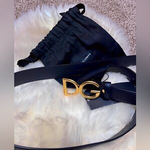 Dolce & Gabbana DG Logo Belt (NWT & Dustbag)